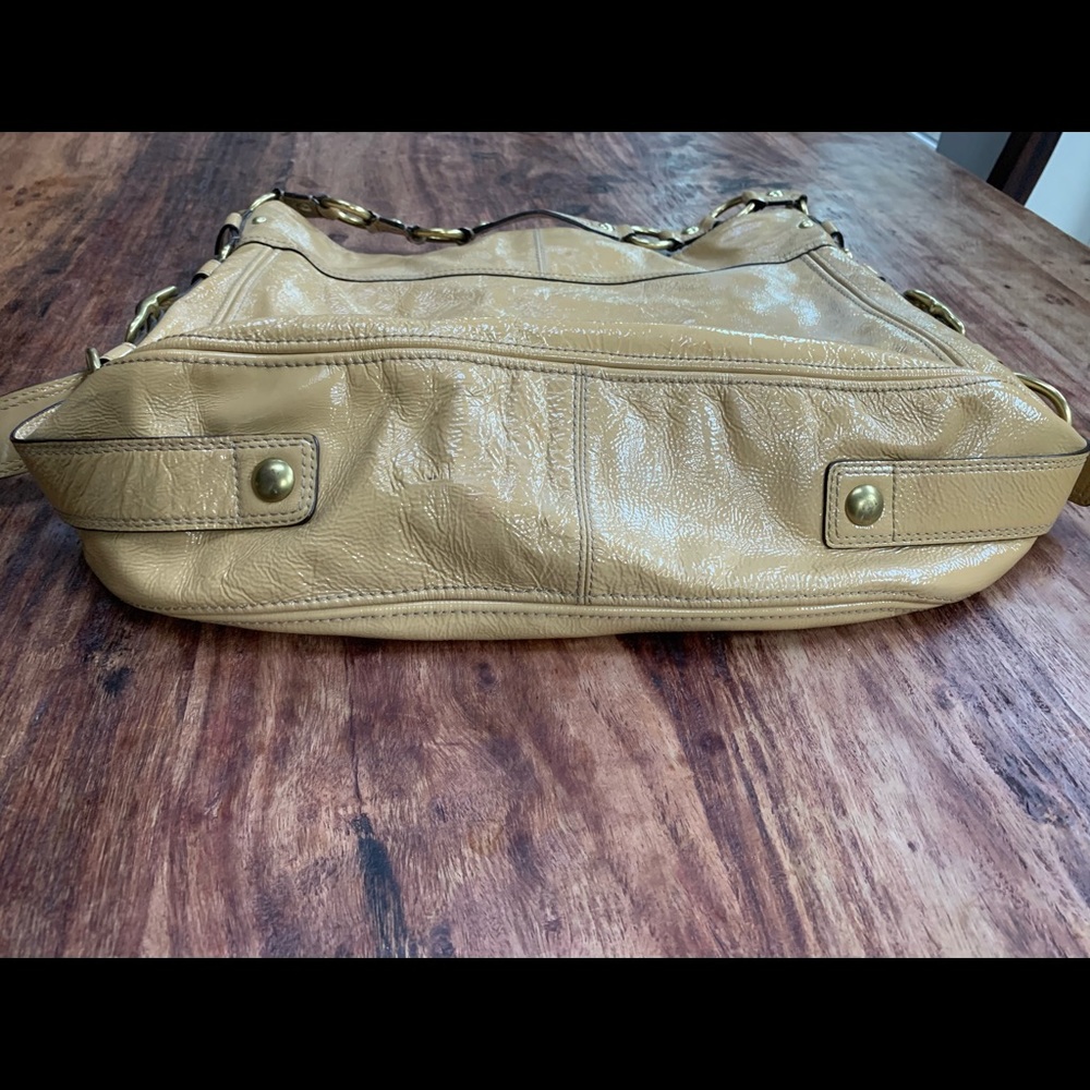 Coach Tan Patent Leather Hobo - Picture 7 of 13